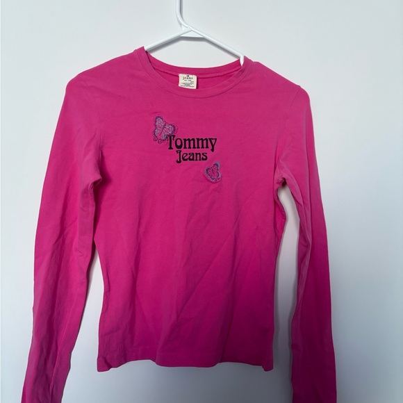 Tommy Hilfiger Tops - Vintage Tommy Hilfiger Pink Long Sleeve Tee